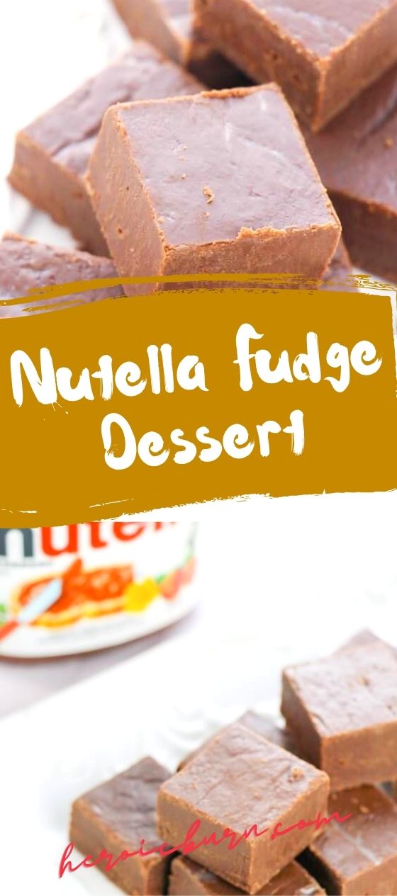 Nutella Fudge Dessert