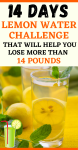 Here’s A 14-Day Lemon Water Challenge That Will Help You Lose Weight